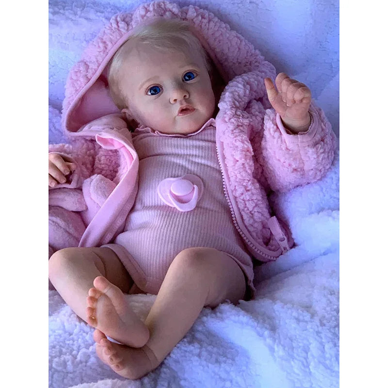 60CM Ayana Reborn Toddler Newborn Doll Reborn Baby Doll Lifelike Soft Touch 3D Skin Art Doll with Hand Root Hair ShopOnlyDeal