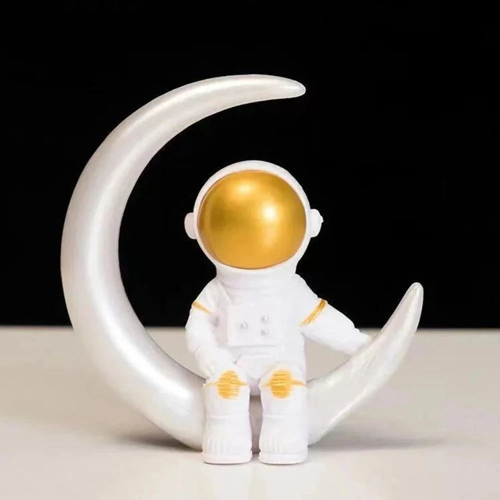 4pcs Astronaut Figure Statue Figurine Spaceman Sculpture Educational Toy Desktop Home Decoration Astronaut Model For Kids Gift ShopOnlyDeal