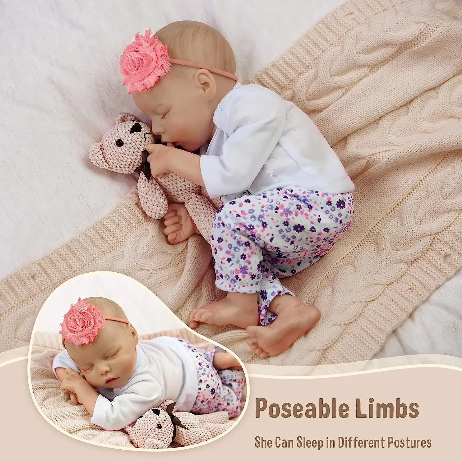 18 Inch Baby Soft Body Realistic Newborn Baby Dolls Full Vinyl Reborn Body Doll ShopOnlyDeal