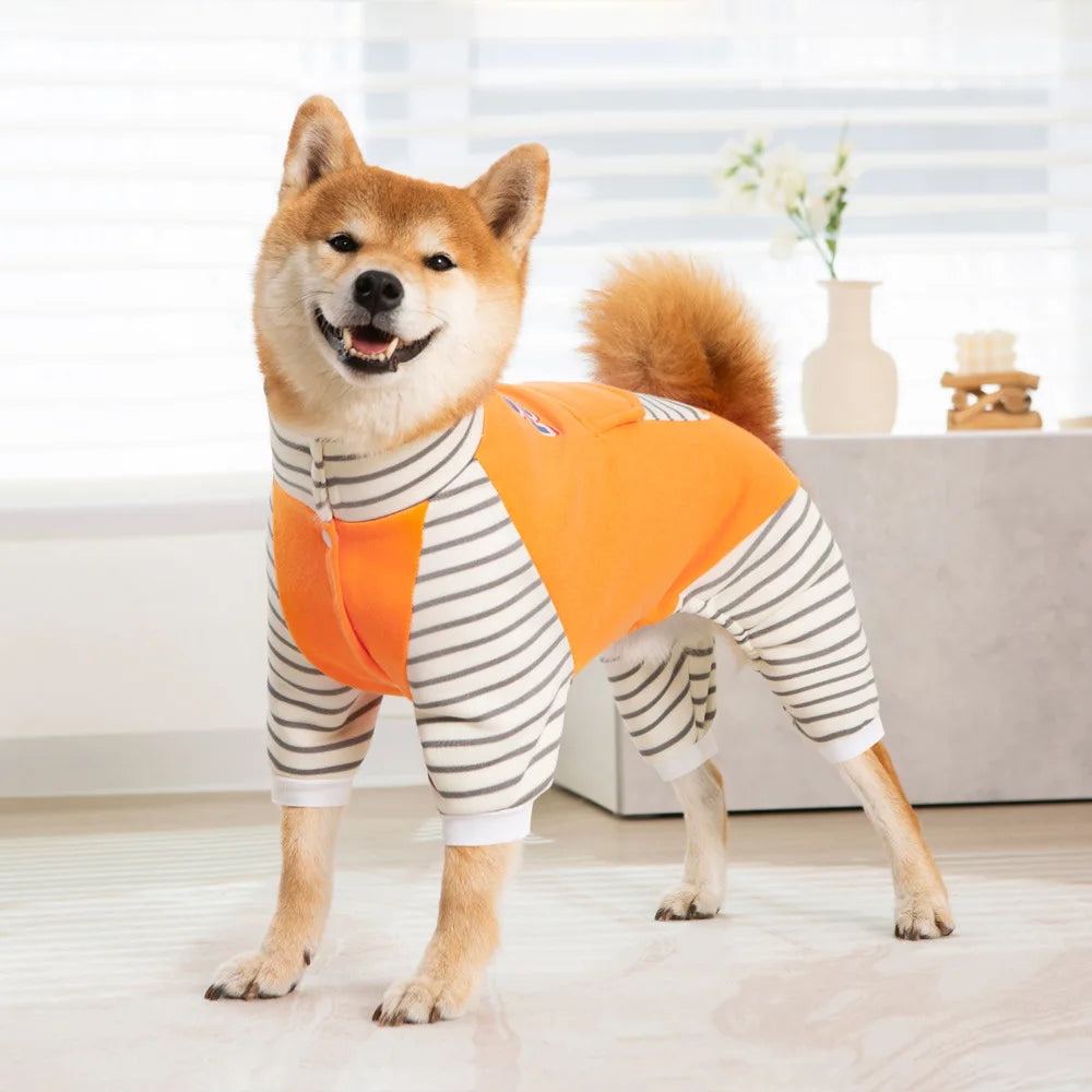 Cartoon Large dog clothes Jumpsuit Pajamas Big Dog Clothes Samoyed Husky Labrador Golden Retriever Costume Outfit ShopOnlyDeal