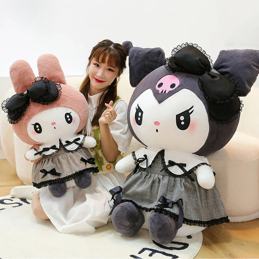 60cm Sanrio Kuromi My Melody Plush Toy Big Size Kawaii Gothic Little Devil Plushies Soft Stuffed Rag Doll Girl Kid Birthday Gift ShopOnlyDeal