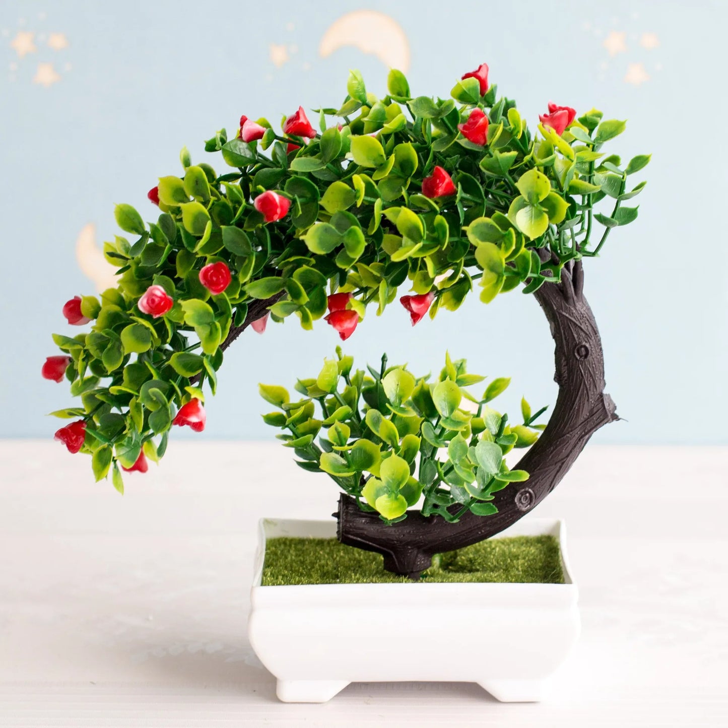 NEW Artificial Plants Bonsai Small Tree Pot Plants Fake Flowers Potted Ornaments For Home Decoration Hotel Garden Decor ShopOnlyDeal