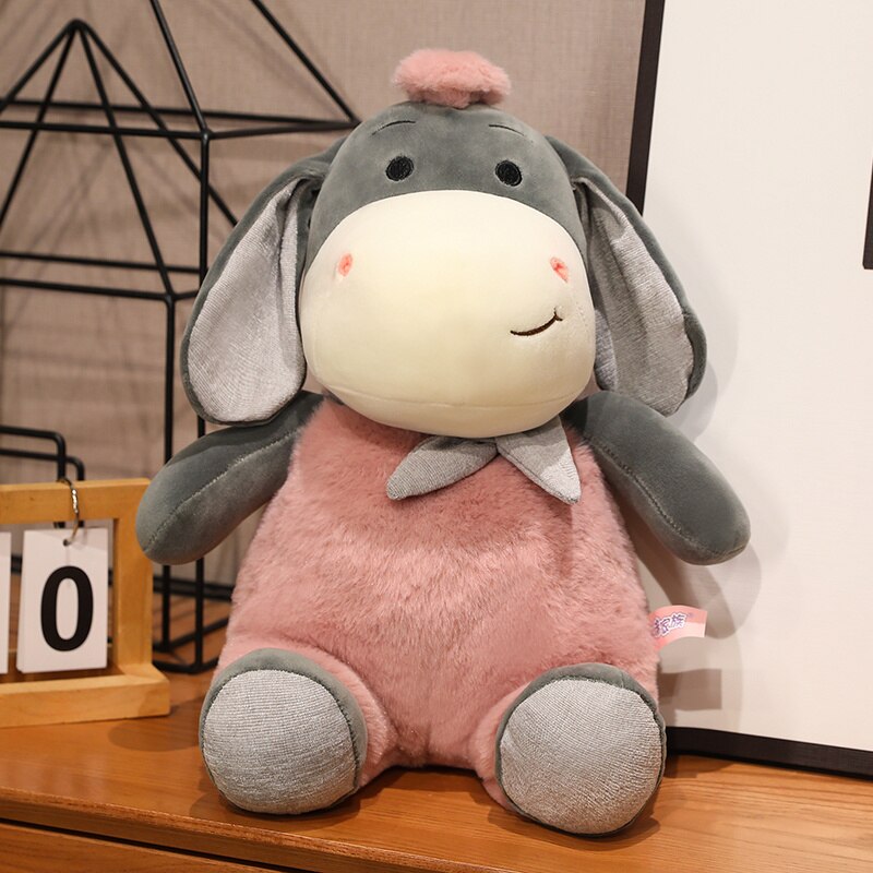 25/35/45 cm Cute Donkey Plush Toy Cute Dressing Donkey Plush Doll Plush Soft Animal Suitable for Children Soothing Toys Birthday ShopOnlyDeal