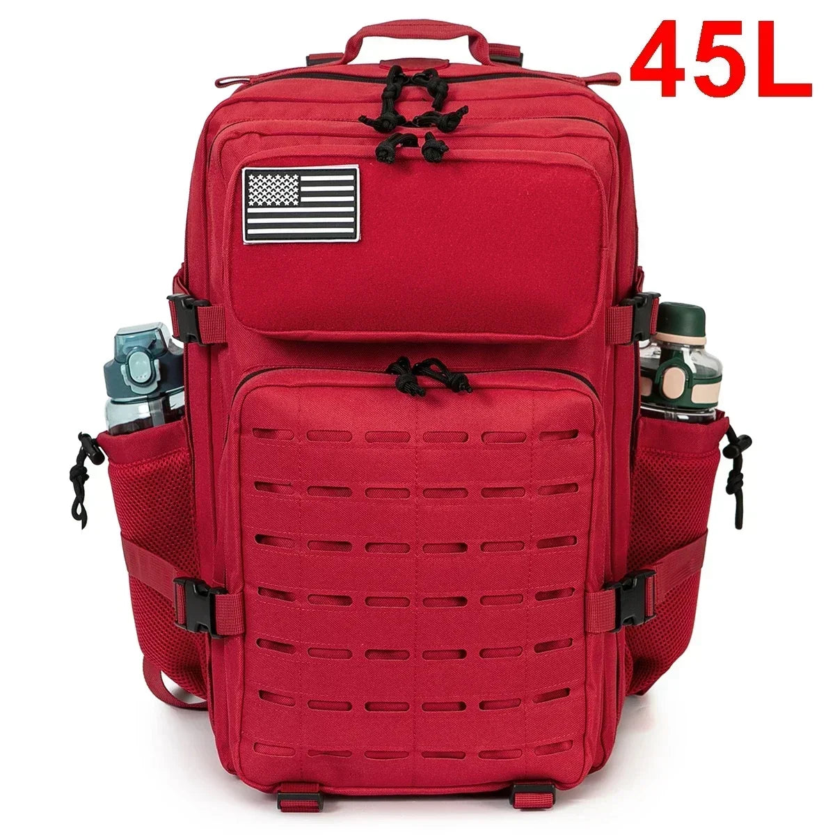 25L/45L Military Tactical Backpack for Women/men Army Laser Cut Molle Daypack School Bag Gym Rucksack with Dual Cup Holder ShopOnlyDeal