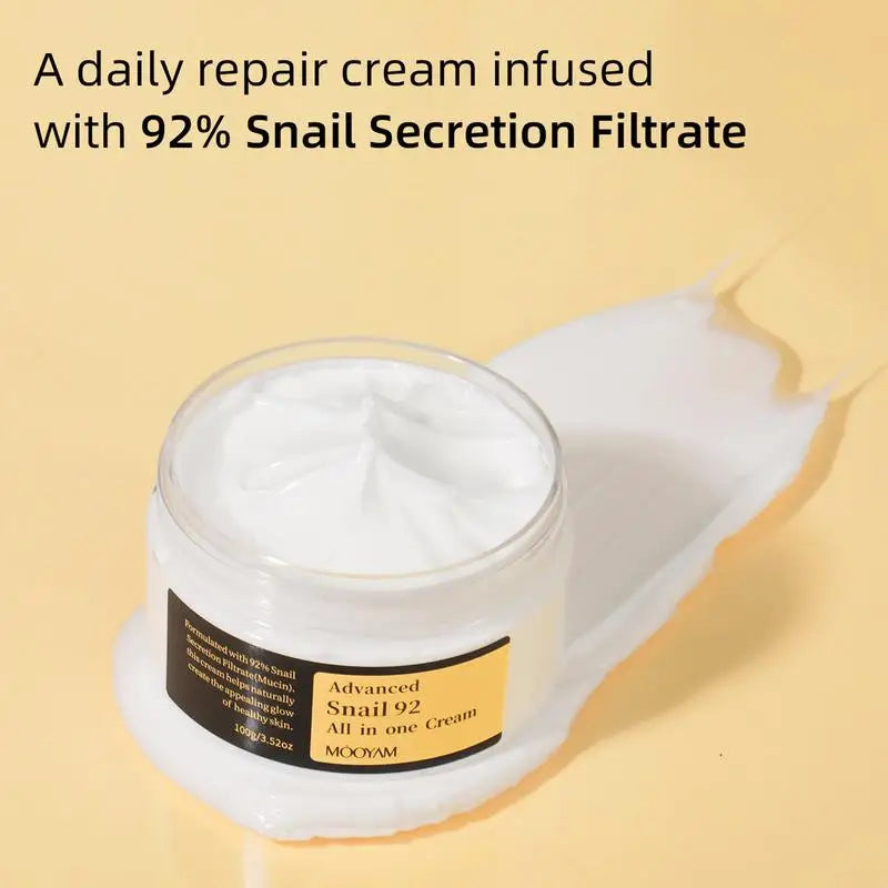 Snail Essence Snail Repair Cream Collagen Moisturizing Nourish Repair Face Damaged Lift Firm Smooth Bright Whitening Skin Care ShopOnlyDeal