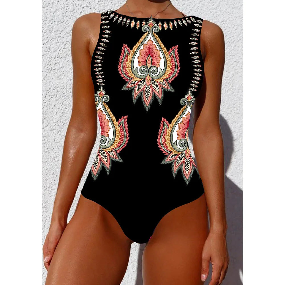 Striped Women One Piece Swimsuit High Quality Swimwear Printed Push Up Monokini Summer Bathing Suit Tropical Bodysuit Female ShopOnlyDeal