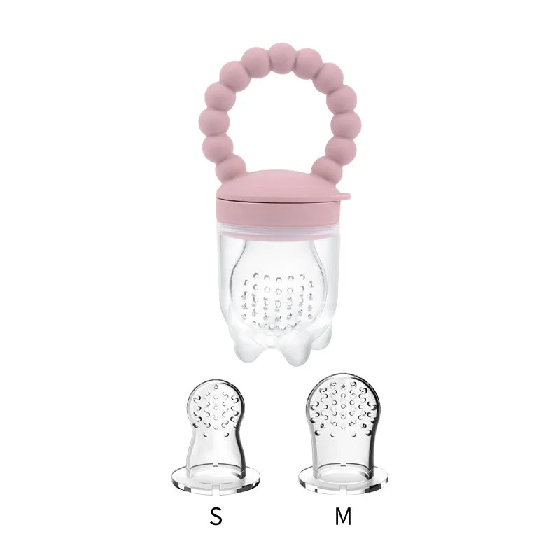 Baby Pacifier Fruit Feeder Baby Silicone Mesh Bag Pacifier Food-grade Fruit and Vegetable Feeder Nursing Toddler Teething Toys ShopOnlyDeal