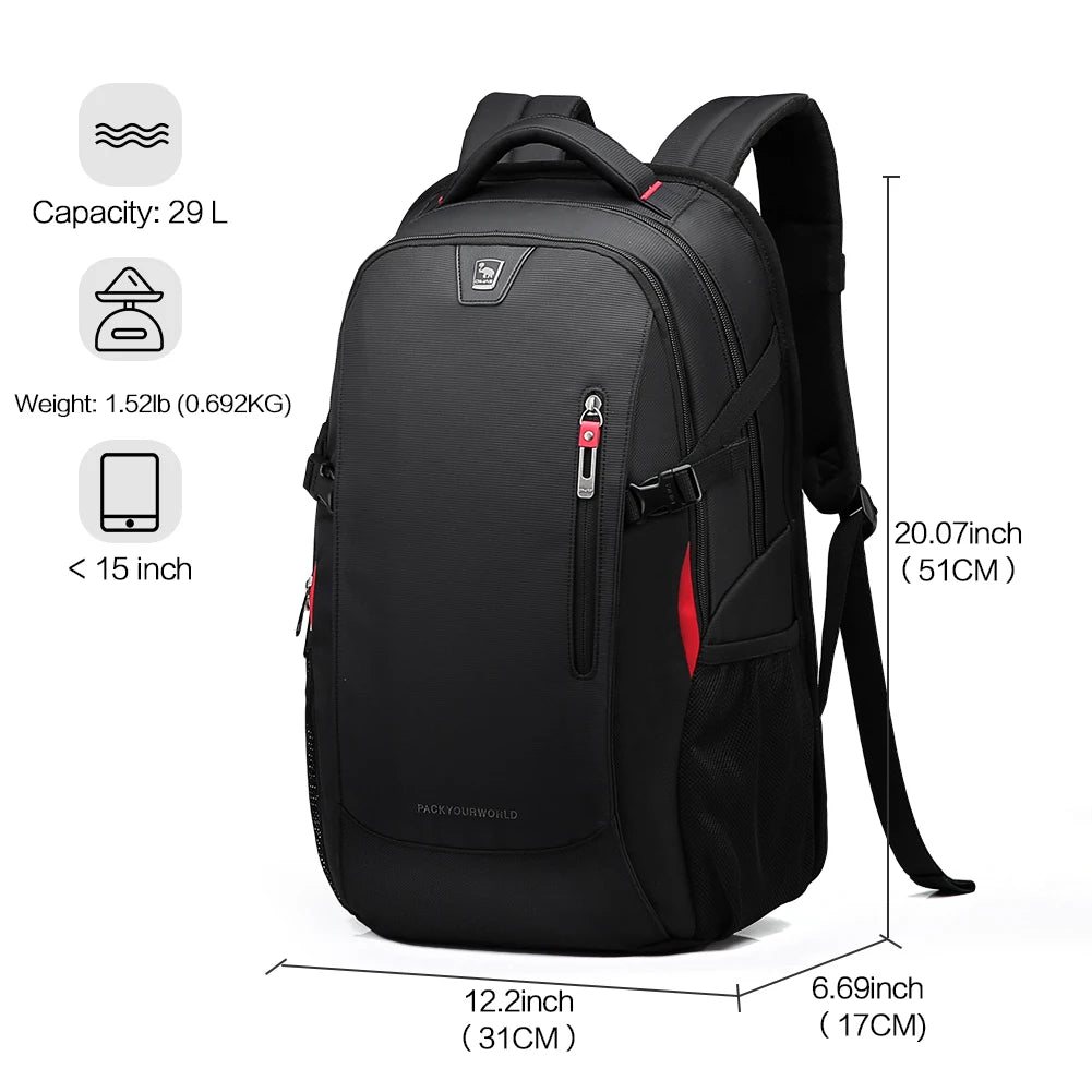 Laptop Backpacks | 14 Inch School Bags | Waterproof Nylon 29L Casual Shoulder Backpack | Travel Teenage Men's Mochila ShopOnlyDeal