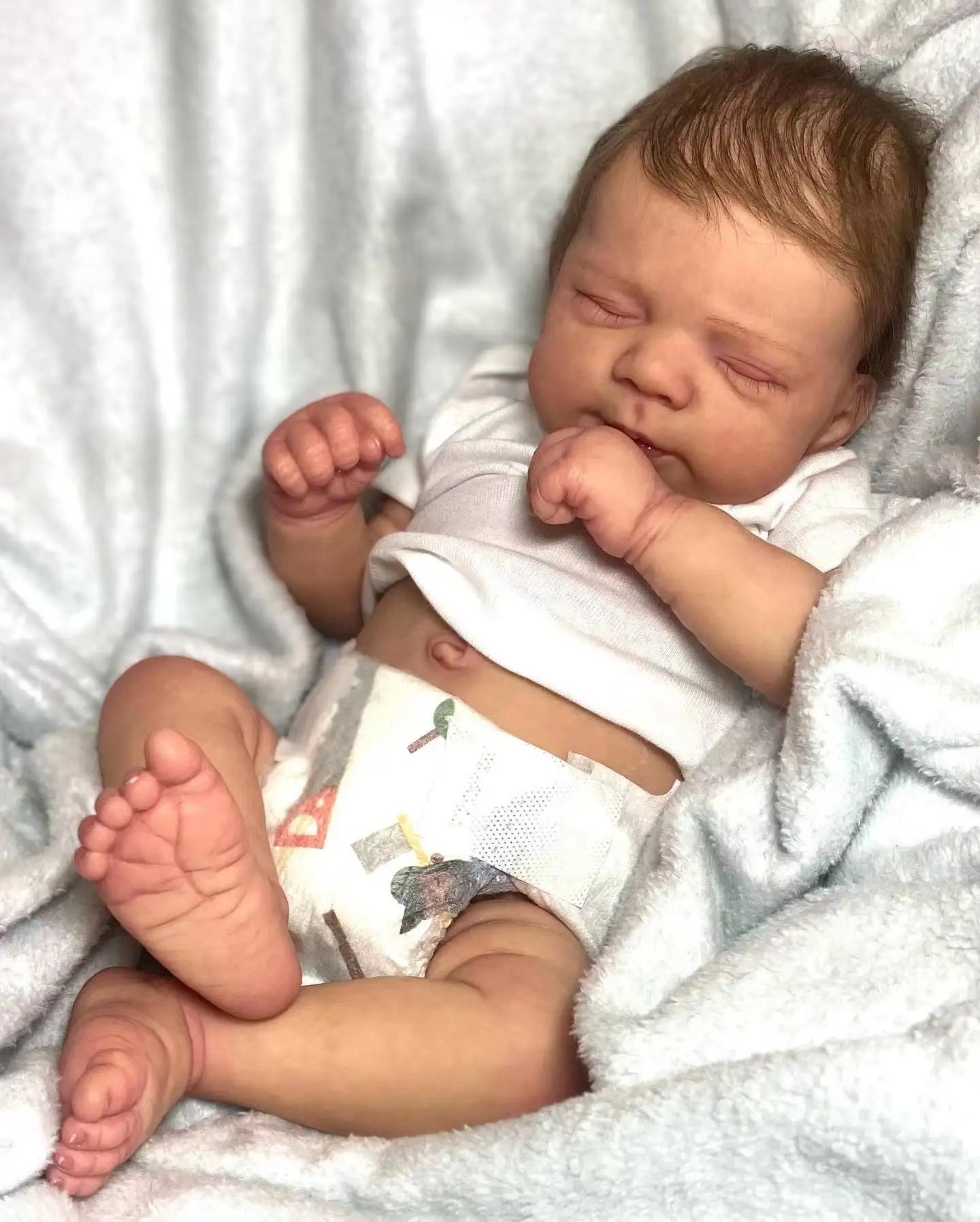 50cm Full Body Vinyl Pascale Bebe Reborn Boy With Rooted Hair 3D Paint Visible Veins Skin Lifelike Real Reborn Doll ShopOnlyDeal