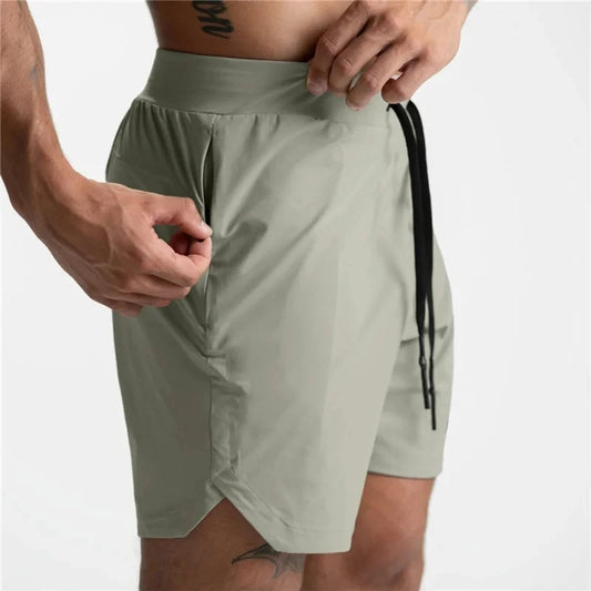 2024 Summer New Gym Jogging Exercise Shorts Men's Sports Fitness Quick-drying Multiple pockets Running Shorts Men's sweatpants ShopOnlyDeal