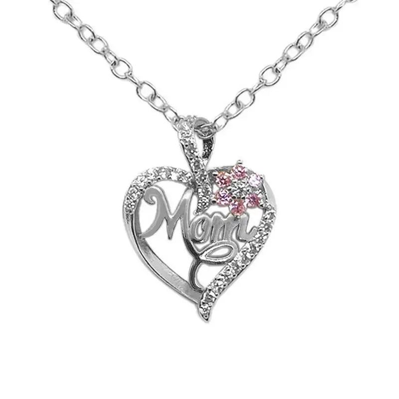 Fashion "Love Letter MOM" Flower Necklace | Heartfelt Pendant Symbolizes Your Place in My Heart | Quality Charm Gift ShopOnlyDeal