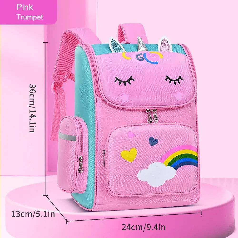 Children's Elementary School Students Schoolbag Girls | Grades 1-6, Ages 6-12 | Shoulders Backpack Cute Waterproof Light ShopOnlyDeal