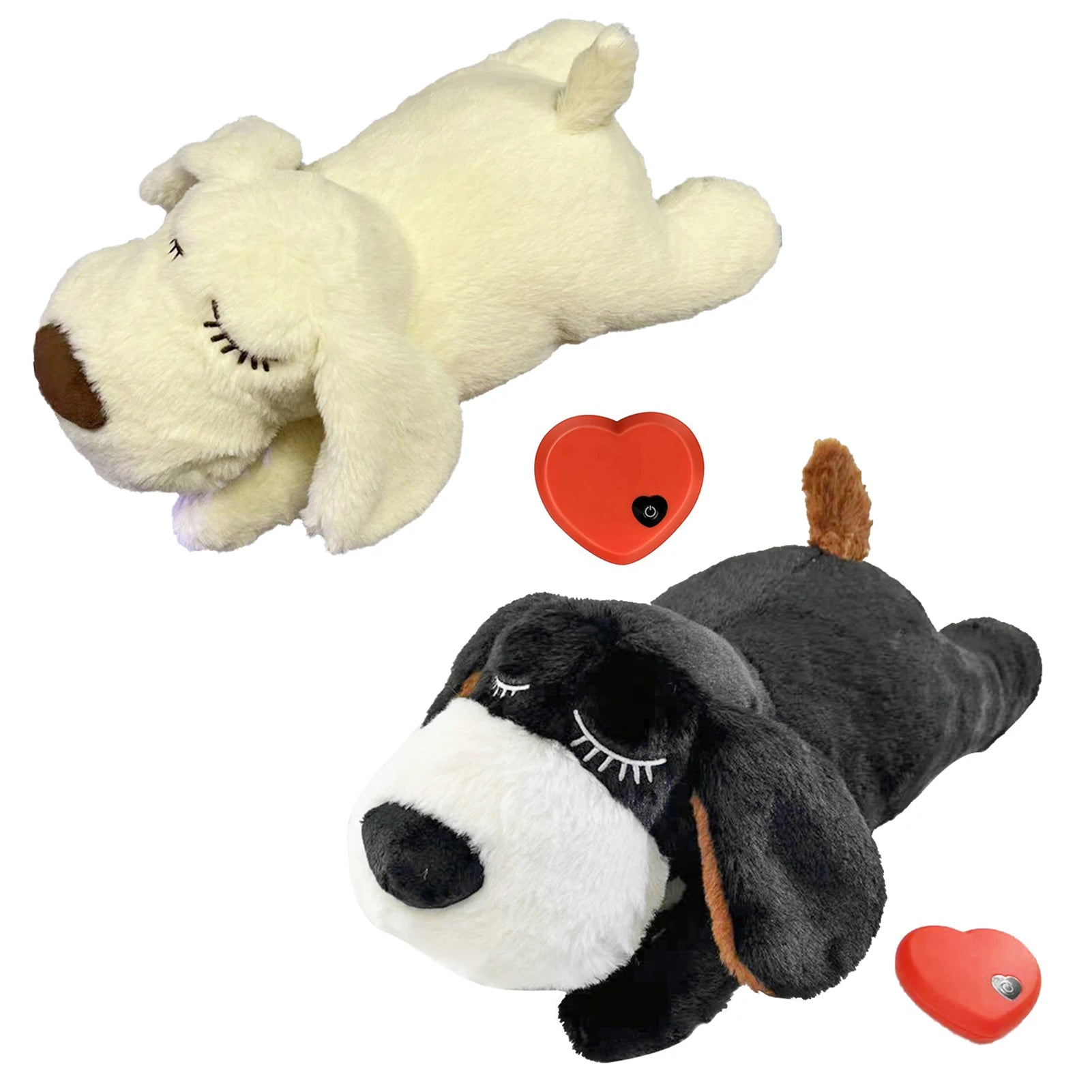 Dog Heartbeat Toy Comfortable Plush Behavioral Training Aid Toy Heart Beat Soothing Plush Doll for Dogs Cats Playing Sleeping ShopOnlyDeal