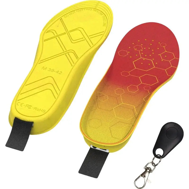 Electric Heating Insole wireless remote control Heating feet Pad 3 Modes Adjustable Feet Warmer Pads 3300mAh up to 10 hours ShopOnlyDeal