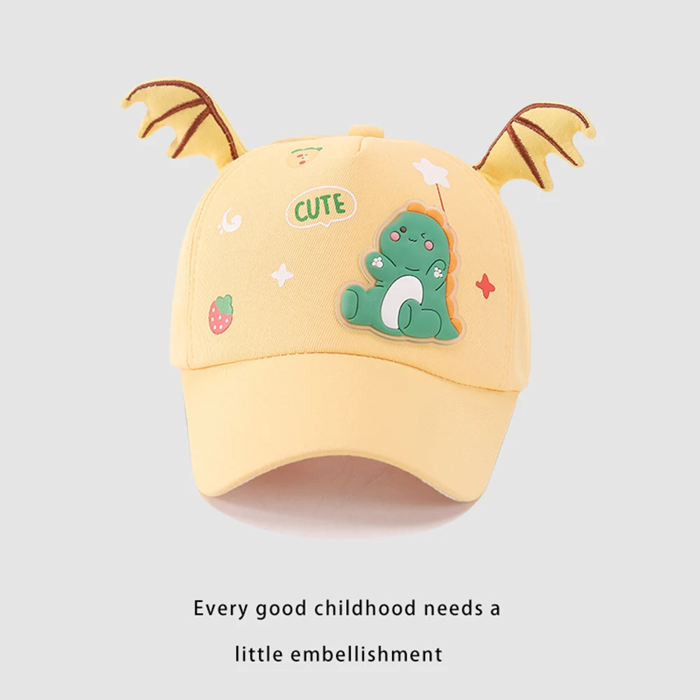 Baby Hats Spring New | Printed Dinosaur Cartoon Peaked Caps | Children's Super Cute Sunshade Baseball Caps ShopOnlyDeal