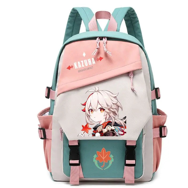 Genshin Impact Anime Cosplay Backpack | Beelzebul, Ayaka, Xiao Themed School Bag | Bookbag Travel Rucksack | Outdoor Gifts for Boys & Girls ShopOnlyDeal