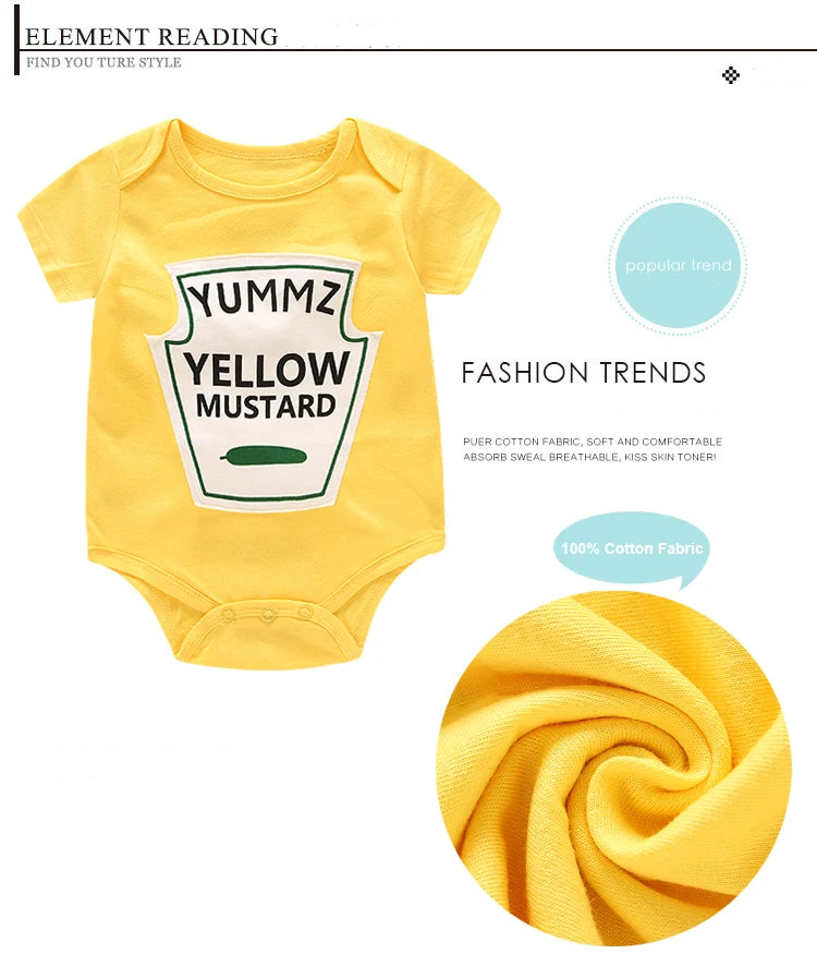 New Summer Baby Boys Girls Clothes Baby Bodysuit Short Sleeved Letter Baby Bodysuits One Pieces Cute Babies Twins Clothes #Y ShopOnlyDeal