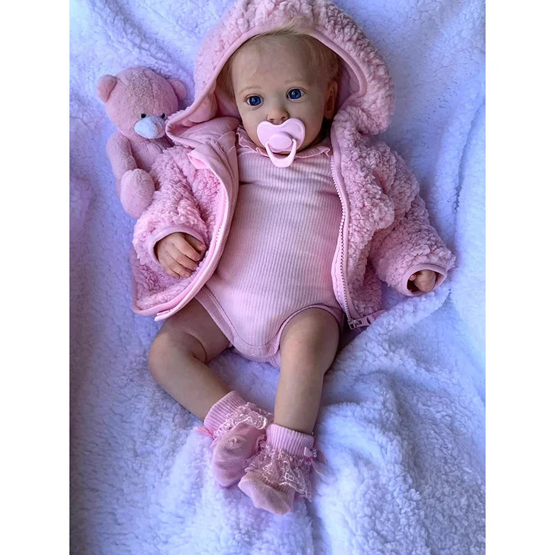 60CM Ayana Reborn Toddler Newborn Doll Reborn Baby Doll Lifelike Soft Touch 3D Skin Art Doll with Hand Root Hair ShopOnlyDeal