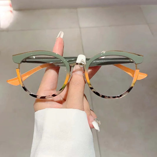 Vintage Anti Blue Light Cat Eye Glasses Women Luxury Brand Designer Trend Myopia Prescription Optical Eye Glasses Frame ShopOnlyDeal