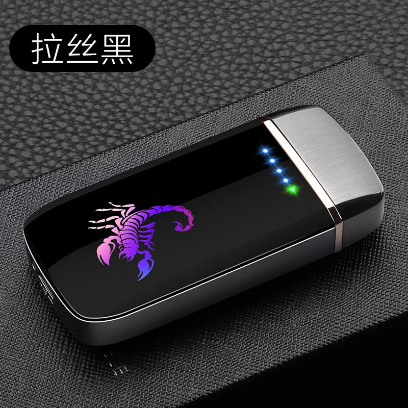 New Smart Induction Dual Arc Plasma Electric Lighter USB Lighter Innovative Side Slip Ignition Personalized Custom Lighter ShopOnlyDeal