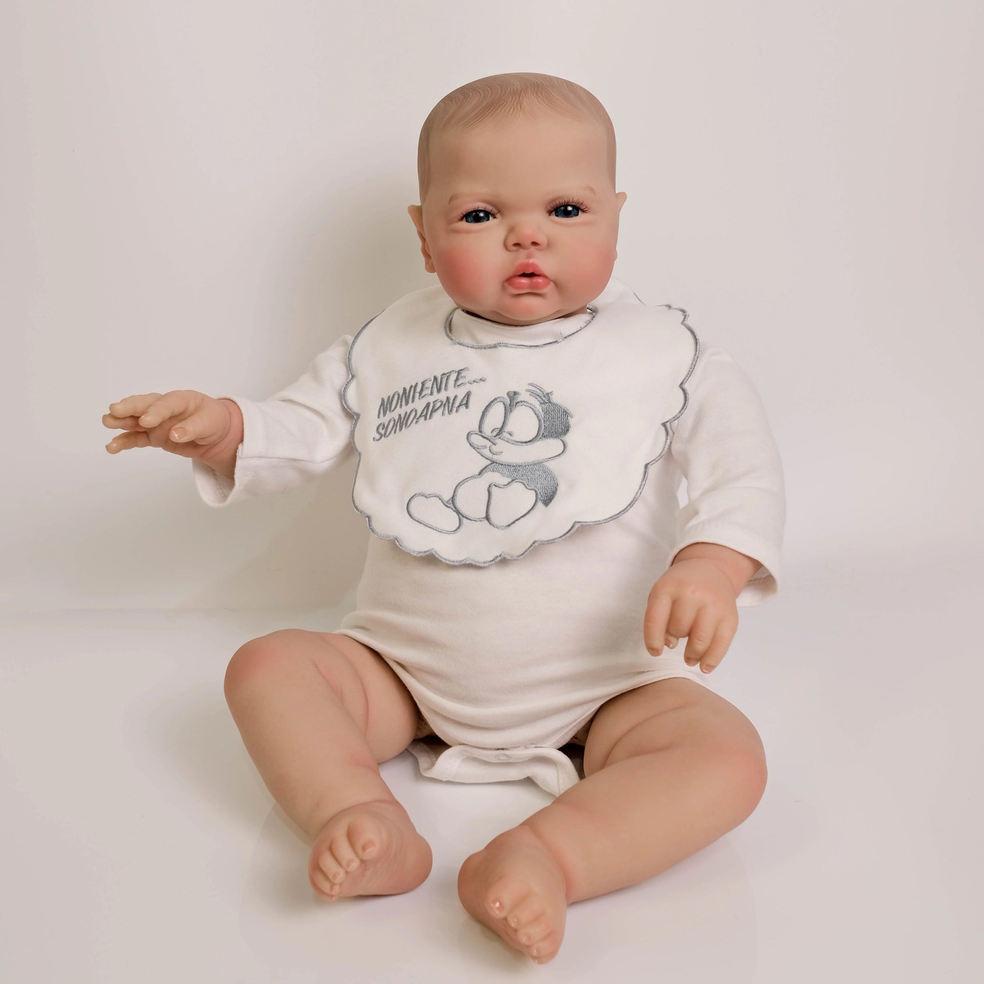 NPK 24inch Pickle Awake Boy Reborn Baby Toddler Doll Lifelike 3D Painting with Visible Veins Painted Hair High Quality Doll ShopOnlyDeal