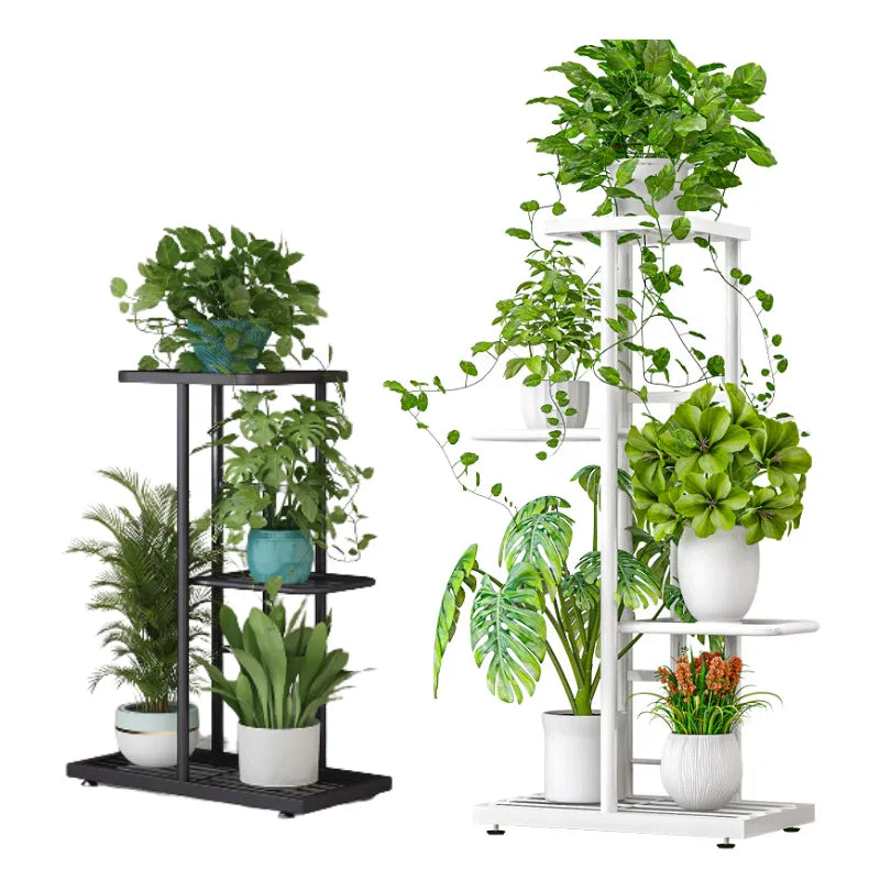 4 Tier 5 Potted Plant Stand Metal Flower Pot Holder Storage Rack Flower Display Stand for Indoor Garden Decor  Flowerpot Shelf ShopOnlyDeal