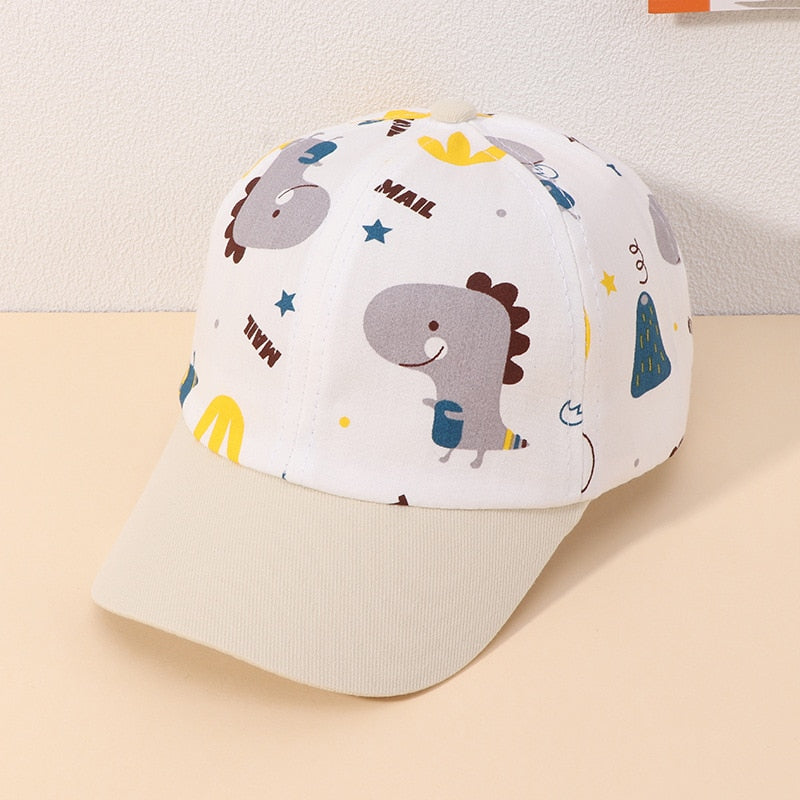 Cartoon Dinosaur Children Baseball Cap Cute Animal Kids Sun Hat Spring Corduroy Outdoor Boys Girls Peaked Caps Bonnet Gorras ShopOnlyDeal