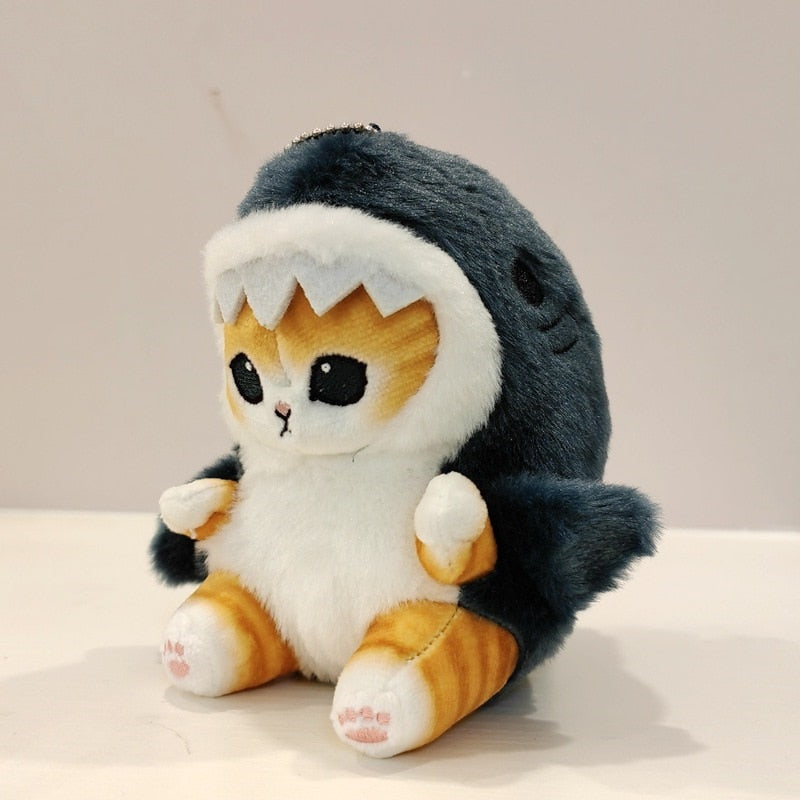 Cute Shark Cat Fried Shrimp Cat Plush Doll Pendant Doll Beautiful Room Car Bag Decoration Pendant Opening Holiday Gift ShopOnlyDeal