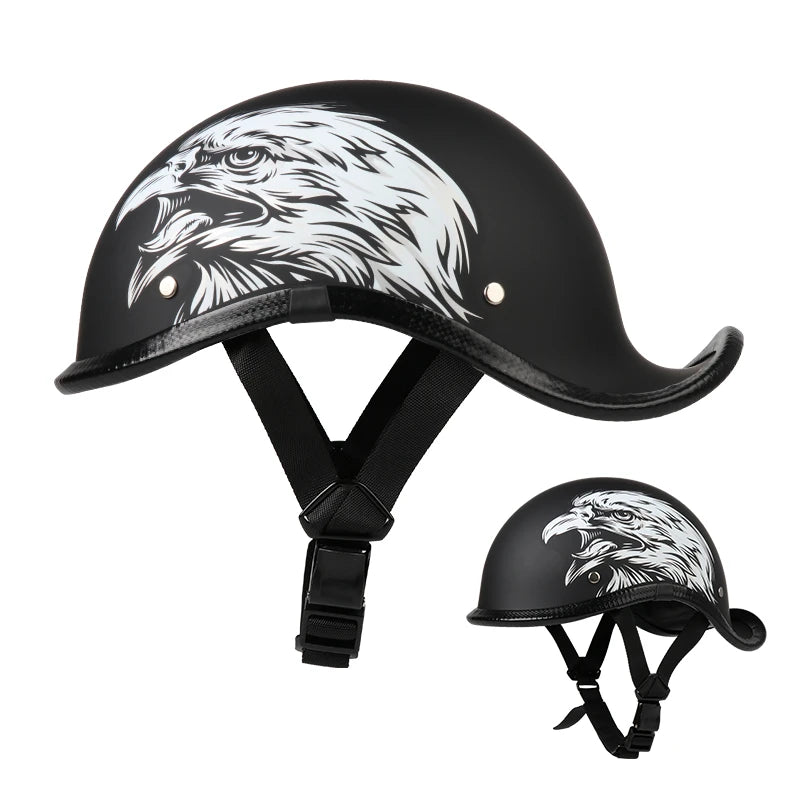 Motorcycle Helmet Raised Tail and Exposed Face Semi Bicycle ShopOnlyDeal