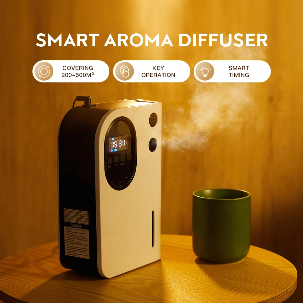 300m³ Aromatherapy Oil Diffuser Room Fragrance Smell Distributor Intelligent Timeing Scenting Machine Scent Diffuser Device ShopOnlyDeal