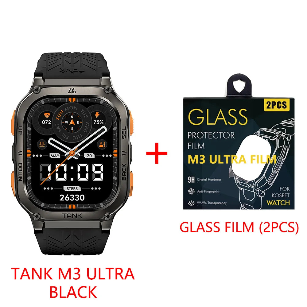 Original AMAZTIM TANK M3 Ultra GPS Smart Watch for Men | Waterproof Smartwatch with AOD Display | Electronic Military Digital Fitness Watch ShopOnlyDeal