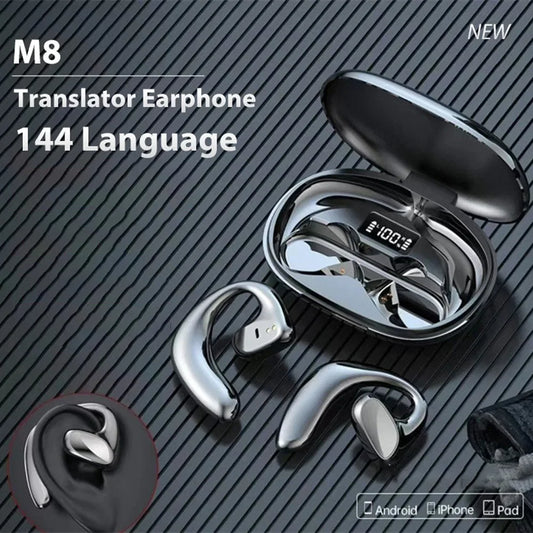 M8 Translation Headphones 144 LaM8 Translnguages instant Translate Smart Voice Translator Wireless Bluetooth Translator Earphone ShopOnlyDeal