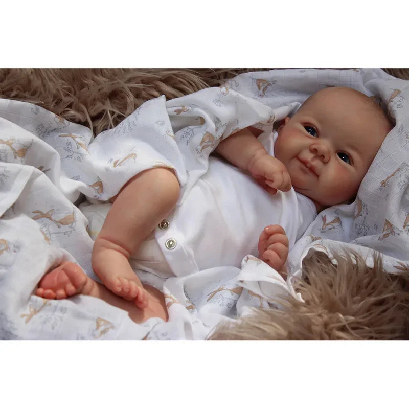 49CM Reborn Dolls Complete Finished Juliette Lifelike Real Touch 3D Skin Multiple Layers with Hand-Painted Hair Bebe Doll ShopOnlyDeal