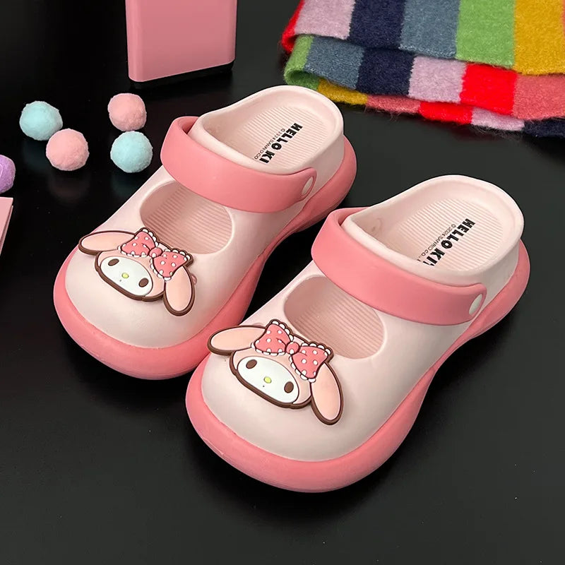 Sweet Slippers Cartoon Mary Jane Shoes EVA Soft Sandals Antislip Waterproof Kuromi Cinnamoroll Free Shipping ShopOnlyDeal