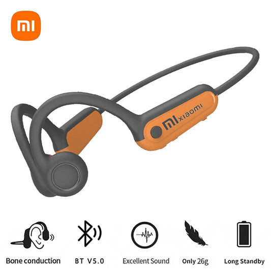 Xiaomi Mijia Real Bone Conduction Sport Headphone Wireless Earphone Bluetooth-Compatible Headset Hands-free with Mic for Running ShopOnlyDeal