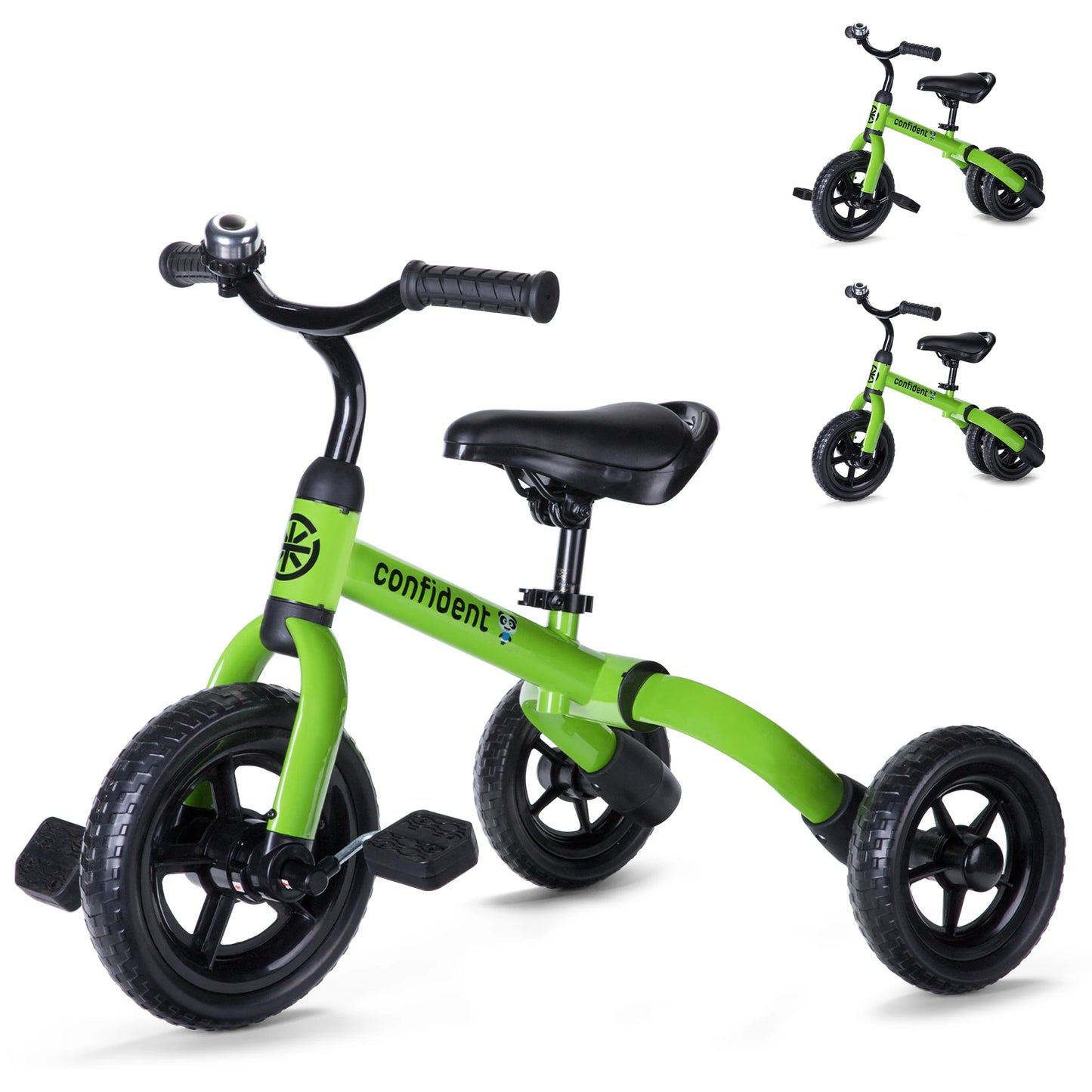 Toddlers Tricycle for 2/3/4/5 Years Old Boy&Girl with Detachable Pedal And Training Wheel Baby Balance Riding Bike Birthday Gift ShopOnlyDeal