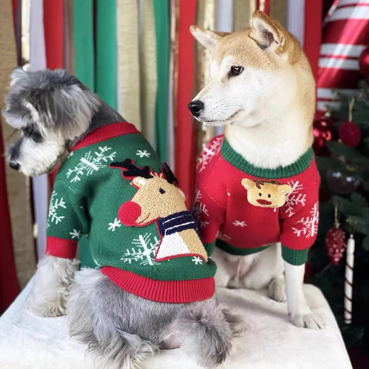 Autumn Winter Dog Clothes Christmas Sweater Pet Schnauzer Yorkshire Maltese Shiba Pomeranian ShopOnlyDeal