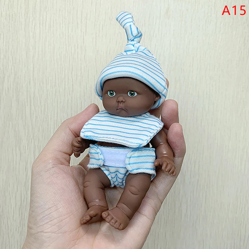 Reborn Dolls Baby Reborn Silicone Reborn Baby Doll 12cm Palm Dolls Pajamas Dress Simulation Baby Reborn Baby Doll Toys ShopOnlyDeal