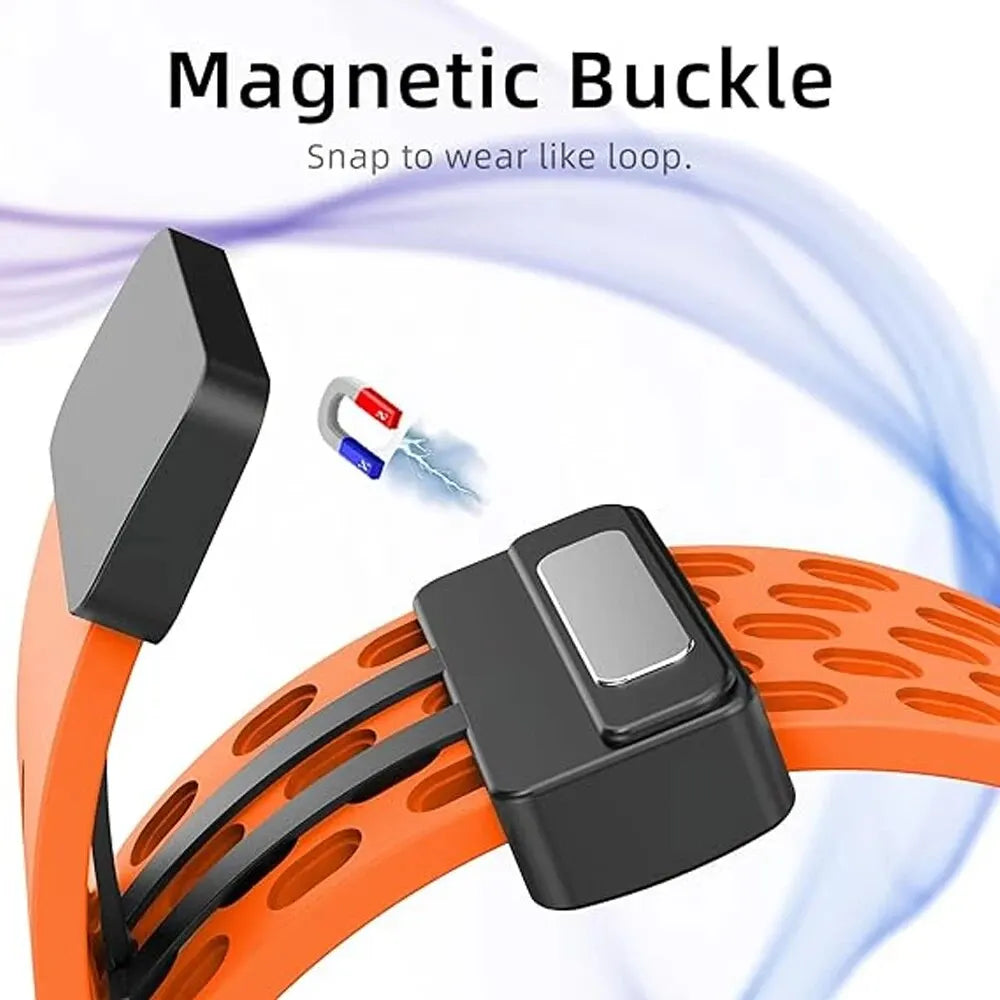 Magnetic Strap for Apple Watch | Compatible with Ultra Band 49mm, 44mm, 45mm, 40mm, 41mm, 42mm, 38mm | Silicone Bracelet for iWatch Series 7, 8, SE, 6, 5, 3 | Correa ShopOnlyDeal