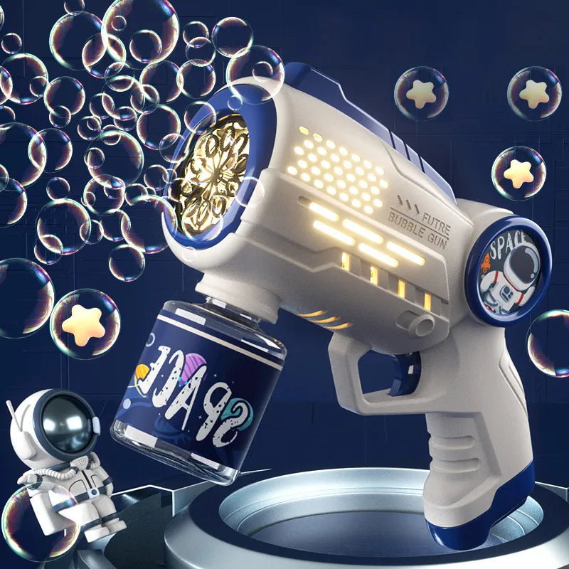 Astronaut Electric Automatic Light Bubble Machine Bubbles Gun Summer Beach Bath Outdoor Game Fantasy Toys for Children Kids Gift ShopOnlyDeal