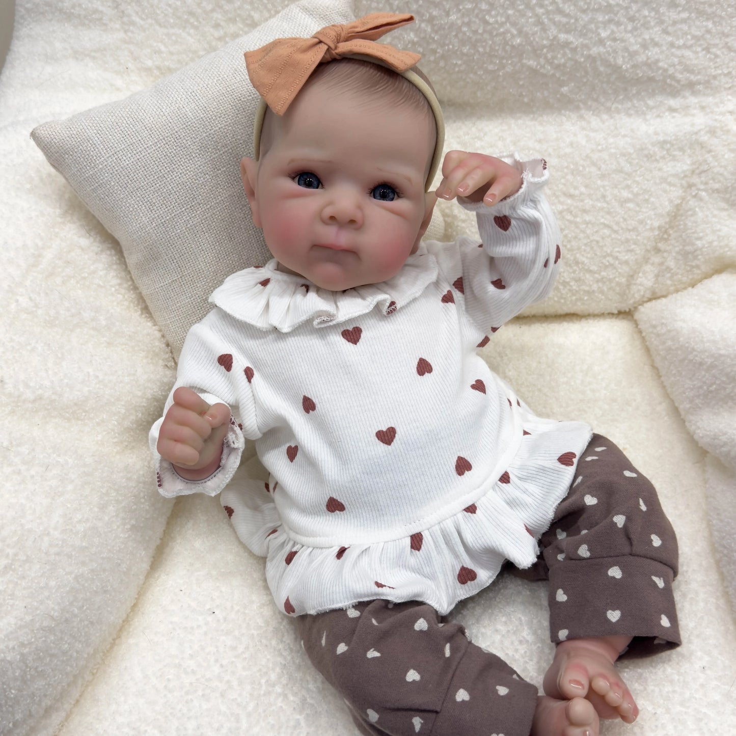 NPK 18inch Soft Body Reborn Baby Doll 100% handmade 3D Skin Bettie with Visbile Veins Collectible Art Doll Christmas Gift ShopOnlyDeal