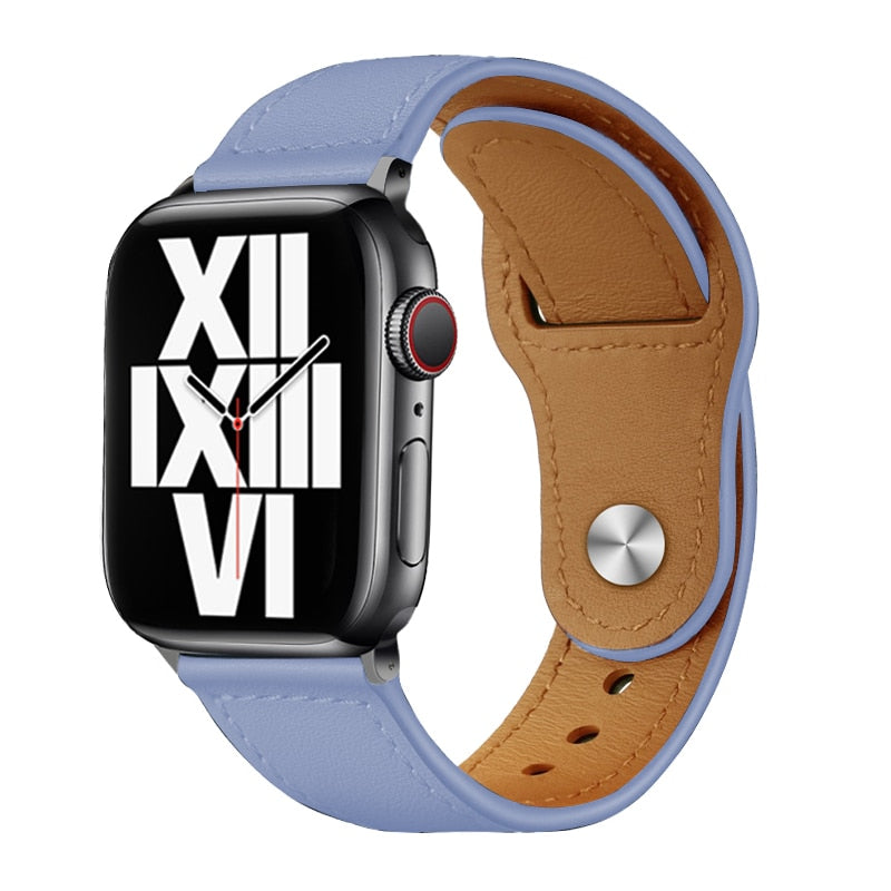 Business Real Leather Strap For Apple Watch Band 44mm 40mm 41mm 45mm 42mm 38mm 49mm Wrist Bracelet iWatch Series 8 se 7 6 5 4 3 ShopOnlyDeal