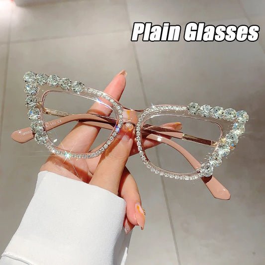 Fashion Trend Cat Eye Frame Anti-Blue Light Glasses Fashion Retro Men Women Computer Gaming Eye Protection Classic Plain Glasses ShopOnlyDeal