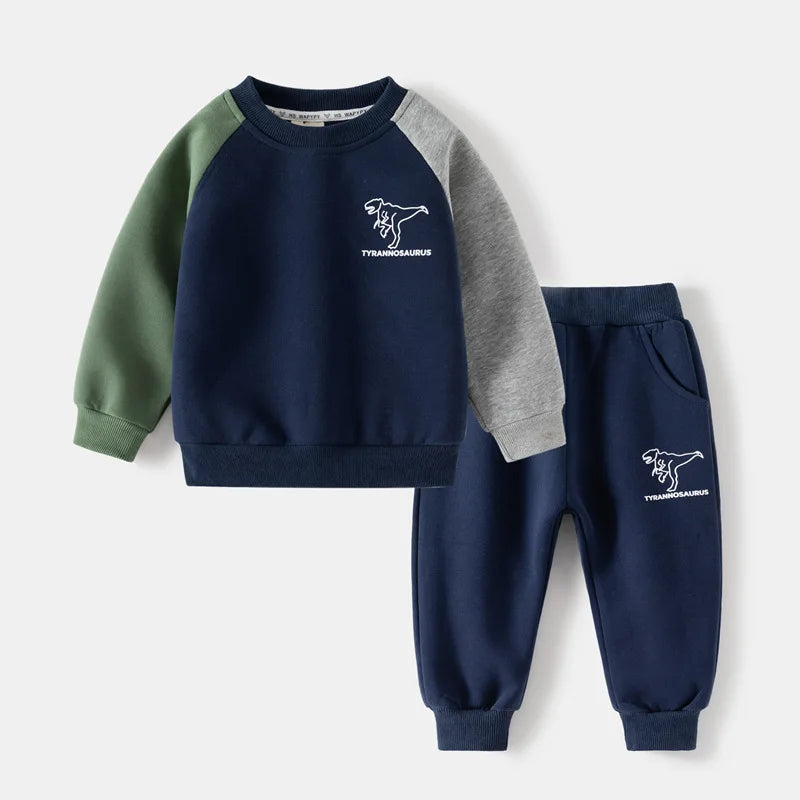 Children's Clothes Set | Colorful Kids Boys Two-Piece Tracksuit | Casual Outfits for Spring & Autumn ShopOnlyDeal