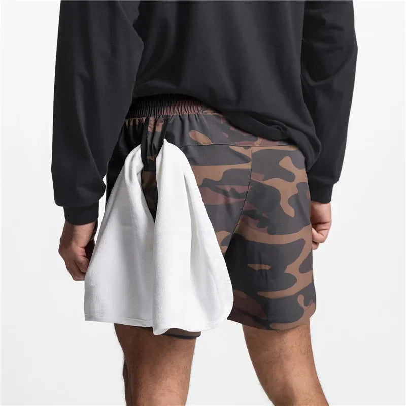 2024 Summer New Gym Jogging Exercise Shorts Men's Sports Fitness Quick-drying Multiple pockets Running Shorts Men Casual Shorts ShopOnlyDeal