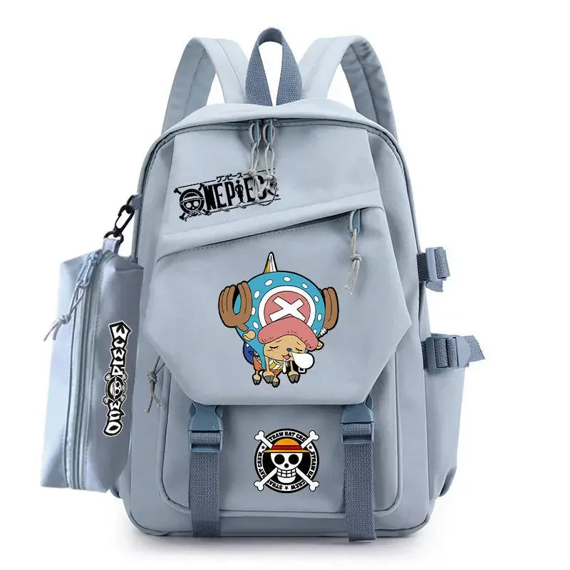 Animated One Piece Luffy schoolbag primary school junior high school male trend large capacity backpack children backpack gift ShopOnlyDeal