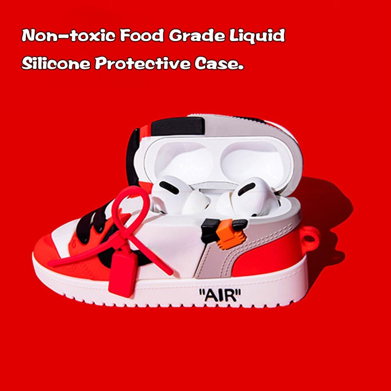 Earphone case for apple airpods 1 2 pro Silicone Fashion Shoe Box Style for Airpod Case Cover for Airpods 3(2021) Case ShopOnlyDeal