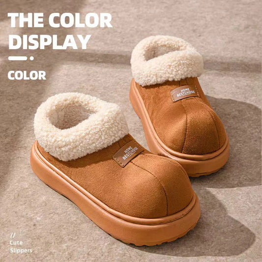 2024 Winter Women Short Plush Warm Snow Boots Casual Shoes New Suede Fur Ankle Boots light Flats Platform Ladies Shoes Botas ShopOnlyDeal