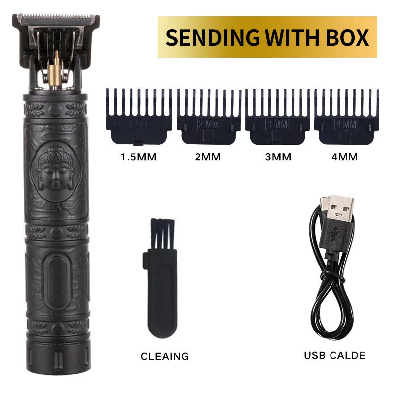 Powerful Professiona Electric Wireless Man Hairdresser Men Barber Shop Groin Beard Repairer Mustache Facial Hair Trimmer Clipper ShopOnlyDeal