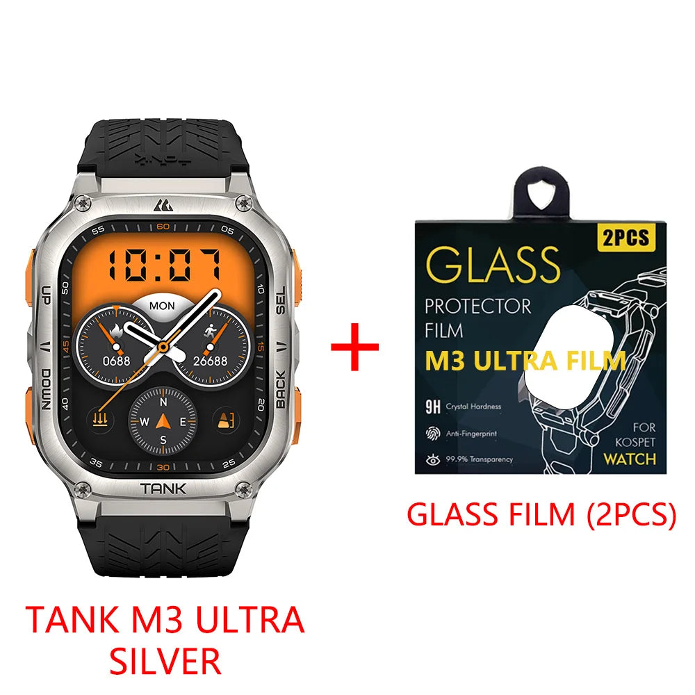 2024 Original KOSPET TANK M3 Ultra GPS Smartwatch for Men and Women | 480mAh Battery Digital Fitness AMOLED AOD Bluetooth Watch ShopOnlyDeal